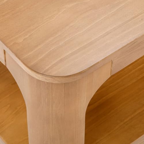Plank+Beam Forma Coffee Table, 40 Inch, Rectangular, Pecan