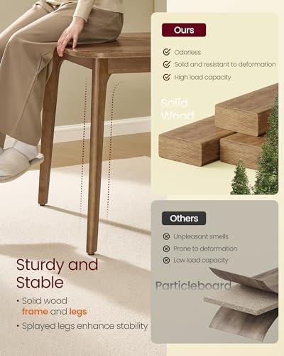 VASAGLE 50.1''-70.9'' Extendable Dining Table for 4-8 People