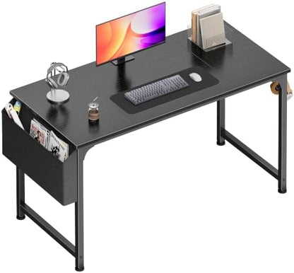 PRAISUN 47'' Computer Desk with Fabric Storage Bag & 2 Hooks