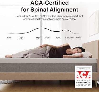 Novilla 10 inch Memory Foam Mattress King, Bliss Mattress King in a Box