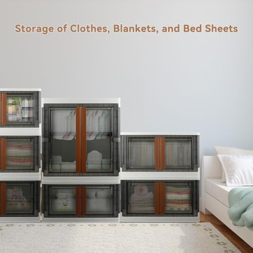 Wardrobe, Closet, Collapsible Storage Cabinet with Large Capacity