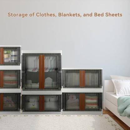 Wardrobe, Closet, Collapsible Storage Cabinet with Large Capacity