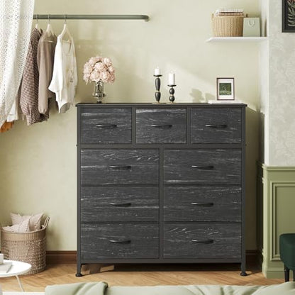 OLIXIS 9 Drawer Tall Dresser for Bedroom, Closet Organizers and Storage