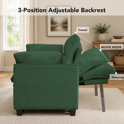Sleeper Sofa Bed, Convertible Pull Out Couch for for Living Room, Loveseat