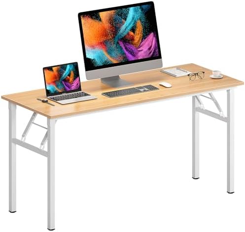 Need Office Computer Desk 60 Inch Sturdy Folding Laptop Table Teak