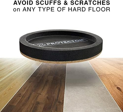 Felt Furniture Sliders for Hardwood Floors X-PROTECTOR 4 PCS 4 3/4”