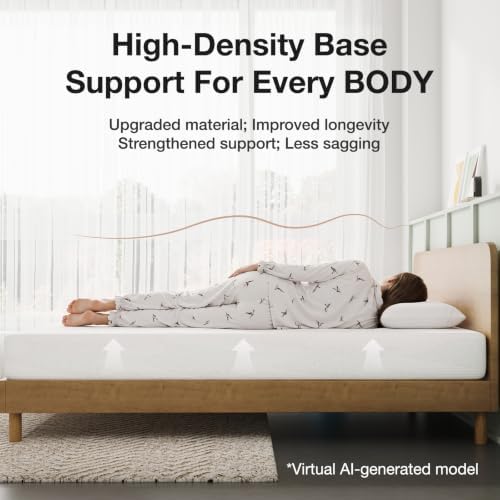 Novilla Twin Mattress, 6 Inch Twin Bed Mattress with Gel Memory Foam