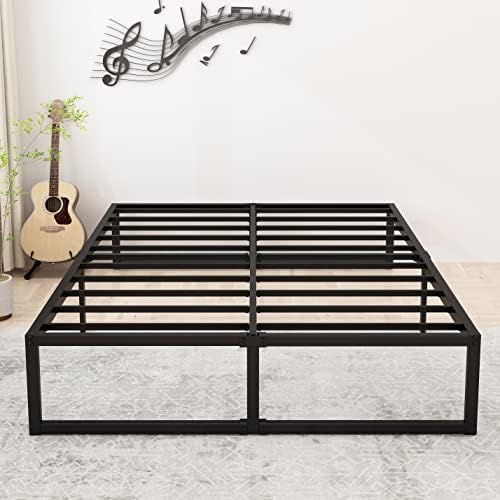 Lutown-Teen 14 Inch California King Bed Frames with Steel Slat Support