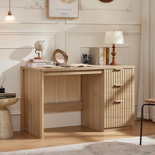 LEYAOYAO Office Desk 48" With 3 Drawers Storage File Cabinet