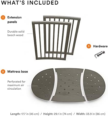 Stokke Sleepi Extension Kit V2 for Sleepi Crib - Hazy Grey