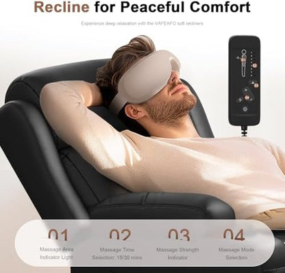 Loveseat Recliner, Oversized Reclining Loveseat, Massage Reclining Sofa With USB & Type C Port & Storage & Cup Holders, Recliner Couch, RV Wall Hugger Recliners Loveseats for Living Room & RV Camper