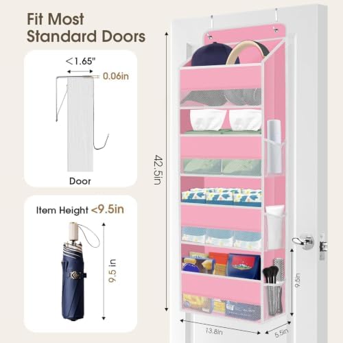 1Pack Over The Door Organizer Large Capacity Hanging Storage Room Organizer