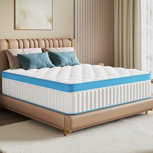 Queen Mattress, 14 Inch Memory Foam Bed in a Box, Cool Sleep