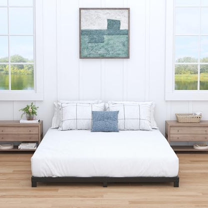 Nailsong 3 inch Cal King Bed Frame, Low Profile California King Bed Frames