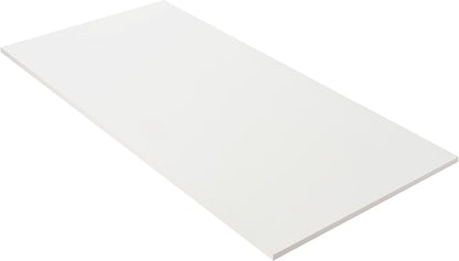 Kaboon 43x24 inches Tabletop, Solid One-Piece Desktop for Sit Stand Desk, Double Desks, L Desk DIY,Wood Countertop Home or Commercial Use,1 inch Thick, White, 23.62" D x 43" W