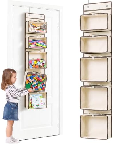 Over the Door Toy Storage, Hanging Toy Storage Organizer for Small Toys