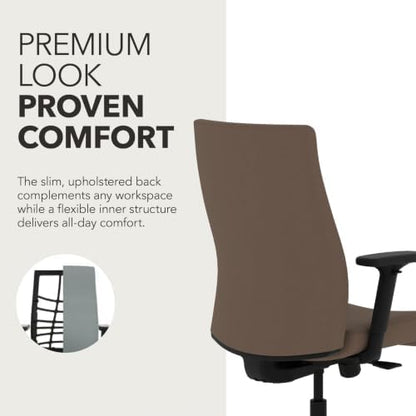 HON Ignition 2.0 Ergonomic Office Chair, Lumbar Support, Desk Chair, Bark