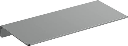 Danpoo 12 inch Gray Metal Wall Shelf Small Floating Shelf for Wall Organizer & Storage, Display Shelf for Bathroom, Living Room, Kitchen, Bedroom
