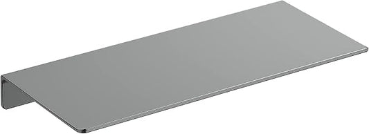 Danpoo 12 inch Gray Metal Wall Shelf Small Floating Shelf for Wall Organizer & Storage, Display Shelf for Bathroom, Living Room, Kitchen, Bedroom