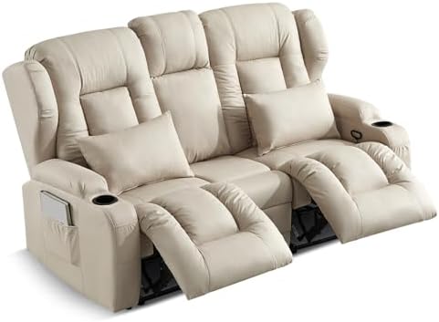 SAMERY 67.6" RV Loveseat Recliner Sofa, Manual Reclining Loveseat