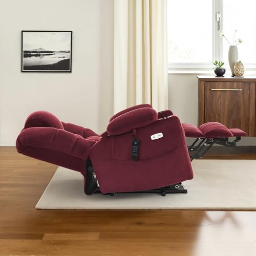 MCombo 3 Motor Medium Power Lift Recliner for Elderly, Massage & Heat, 7632
