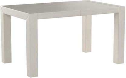 Mobili Fiver, Iacopo Extendable Dining Table, 55.1(86.6) x35.4 in, Pearled Elm, for 6-10 People, Expandable Dining Table for Kitchen, Living Room, Italian Furniture