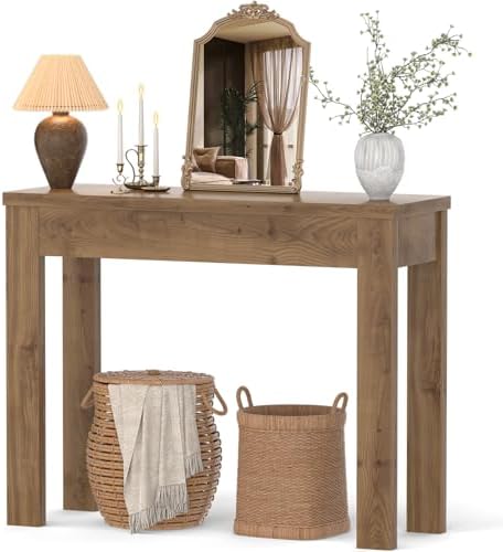 Armocity Small Console Table for Entryway, 32" Farmhouse Narrow Sofa Table
