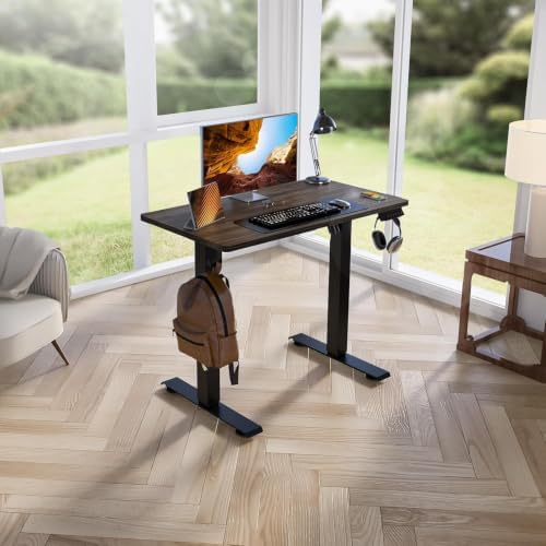 Kingant Standing Desk, 32x24 Inch Electric Height Adjustable Computer Desk