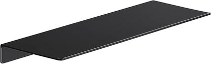 Danpoo 16 inch Floating Shelf for Wall Organizer & Storage, Mini Display Shelf, Metal Wall Shelf for Bathroom, Living Room, Kitchen, Bedroom(Matte Black)