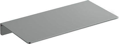 Danpoo 8 inch Gray Small Floating Shelf for Wall Organizer & Storage, Mini Display Shelf, Metal Wall Shelf for Bathroom, Living Room, Kitchen, Bedroom