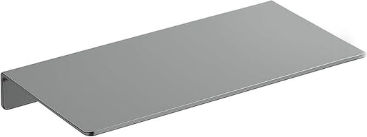 Danpoo 8 inch Gray Small Floating Shelf for Wall Organizer & Storage, Mini Display Shelf, Metal Wall Shelf for Bathroom, Living Room, Kitchen, Bedroom