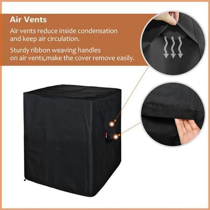SheeChung Fire Pit Cover for Panovue Metal Chiminea Fire Pit,Heavy Duty 600D Outdoor Fireplace Protection for Wood Burning Fire Pits,Waterproof Electric Smoker/BBQ Smoker Grill Covers,32"Lx23"Wx40"H