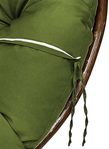 Lifup Water Resistant Papasan Chair Cushion Olive Green Round 24"