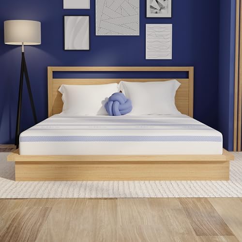 Vibe Gel Memory Foam 8 Inch Mattress - Bed-in-a-Box - Full Size - Cooling and Pressure Relief - Certi-PUR Certified