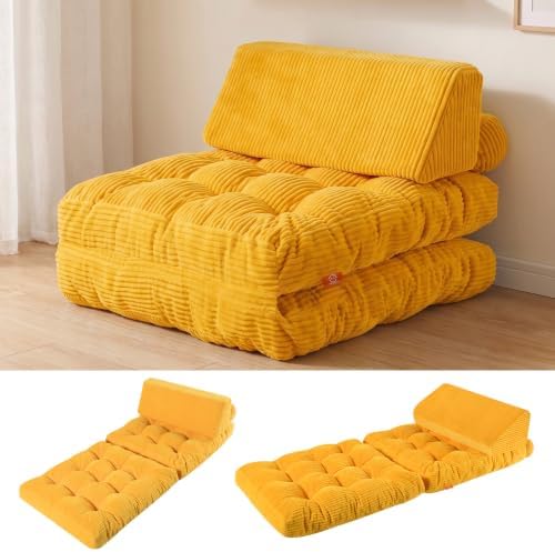 MeMoreCool Kids Couch, 3-in-1 Fold-Out Foam Chair
