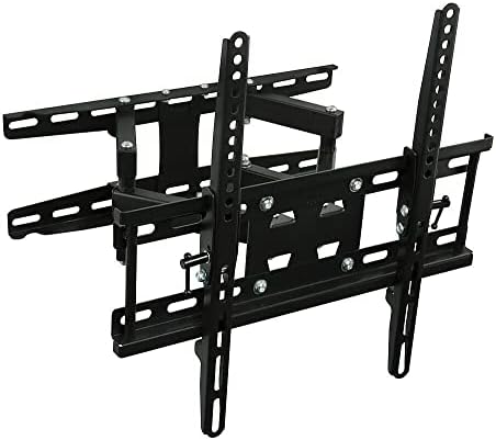Mount-It! Full Motion TV Wall Mount - Stable Dual Arm Articulating Bracket for 19-50 Inch TVs - Swivel, Tilt & Extend - Universal VESA Wall Mount for Flat Screen, LED, LCD, OLED - 115 lbs Capacity