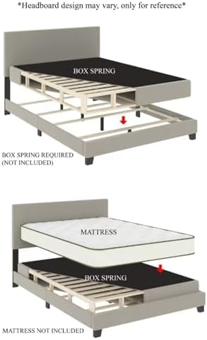 King Corduroy Velvet Upholstered Bed, Beige