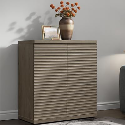 SICOTAS Buffet Cabinet with Storage Sideboard Cabinet with Doors & Shelves