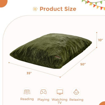 MAXYOYO 3 in 1 Kids Bean Bag Chair, Comfy Floor Sofa with Removed Cover