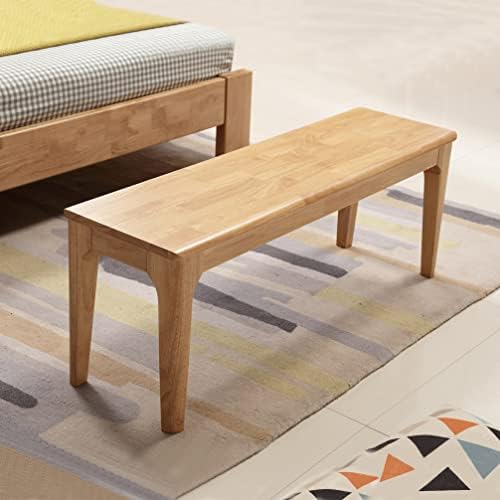 Bed End Bench - Wooden Living Room & Bedroom Seat, Natural Color