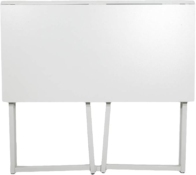 Folding Desk Computer Desk Standing Desk, Small Foldable Desk 31.7" for Small Spaces, Space Saving Portable Laptop Study Foldable Table Computer Table Writing Workstation for Home Office Desks
