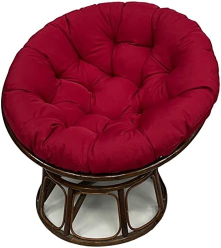 Lifup Water Resistant Papasan Chair Cushion Wine Red Oval 59" x 43"