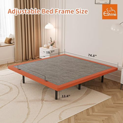 ESHINE King Adjustable Bed Frame with 8" Mattress, Zero Gravity