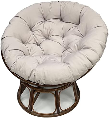 Lifup Water Resistant Papasan Chair Cushion Light Grey Oval 67" x 47"