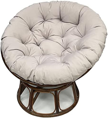 Lifup Water Resistant Papasan Chair Cushion Light Grey Oval 67" x 47"