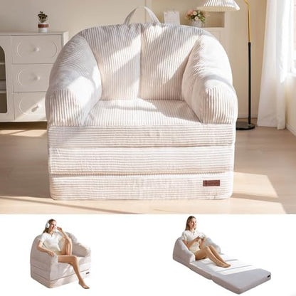 MAXYOYO Folding Sofa Bed with Backrest, Boneless Fold Out Couch with Handle