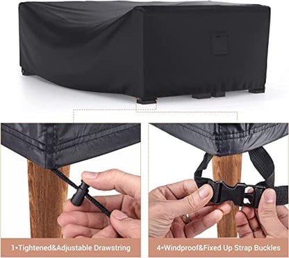 Outdoor Patio Furniture Covers Waterproof 84"Lx44"Wx23"H Black