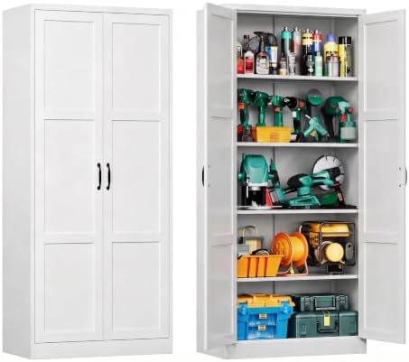 Metal Garage Storage Cabinet, Durable Metal Storage Solution