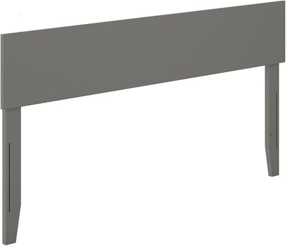 AFI, Orlando King Adjustable Modern Solid Wood Panel Headboard, Grey