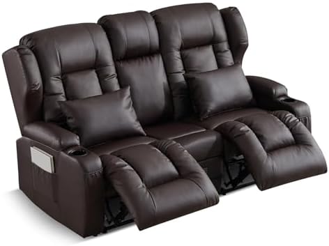 SAMERY 67.6" RV Loveseat Recliner Sofa, Manual Reclining Loveseat